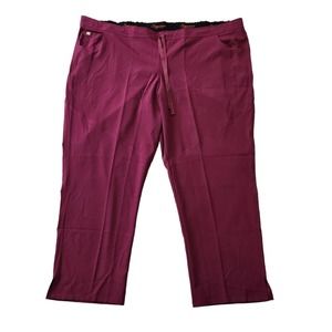 Grey's Anatomy Women Scrub Bottoms Pants Size 5X Purple Wine Style 2210X Medical